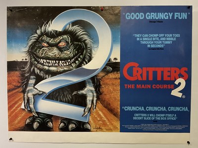 Lot 190 - CRITTERS (1986) UK Quad film poster together...