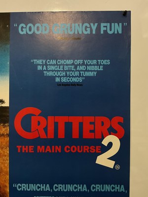 Lot 190 - CRITTERS (1986) UK Quad film poster together...