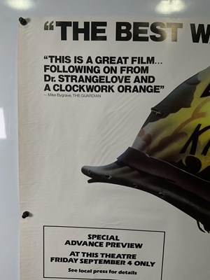Lot 279 - FULL METAL JACKET (1987) UK Quad film poster,...