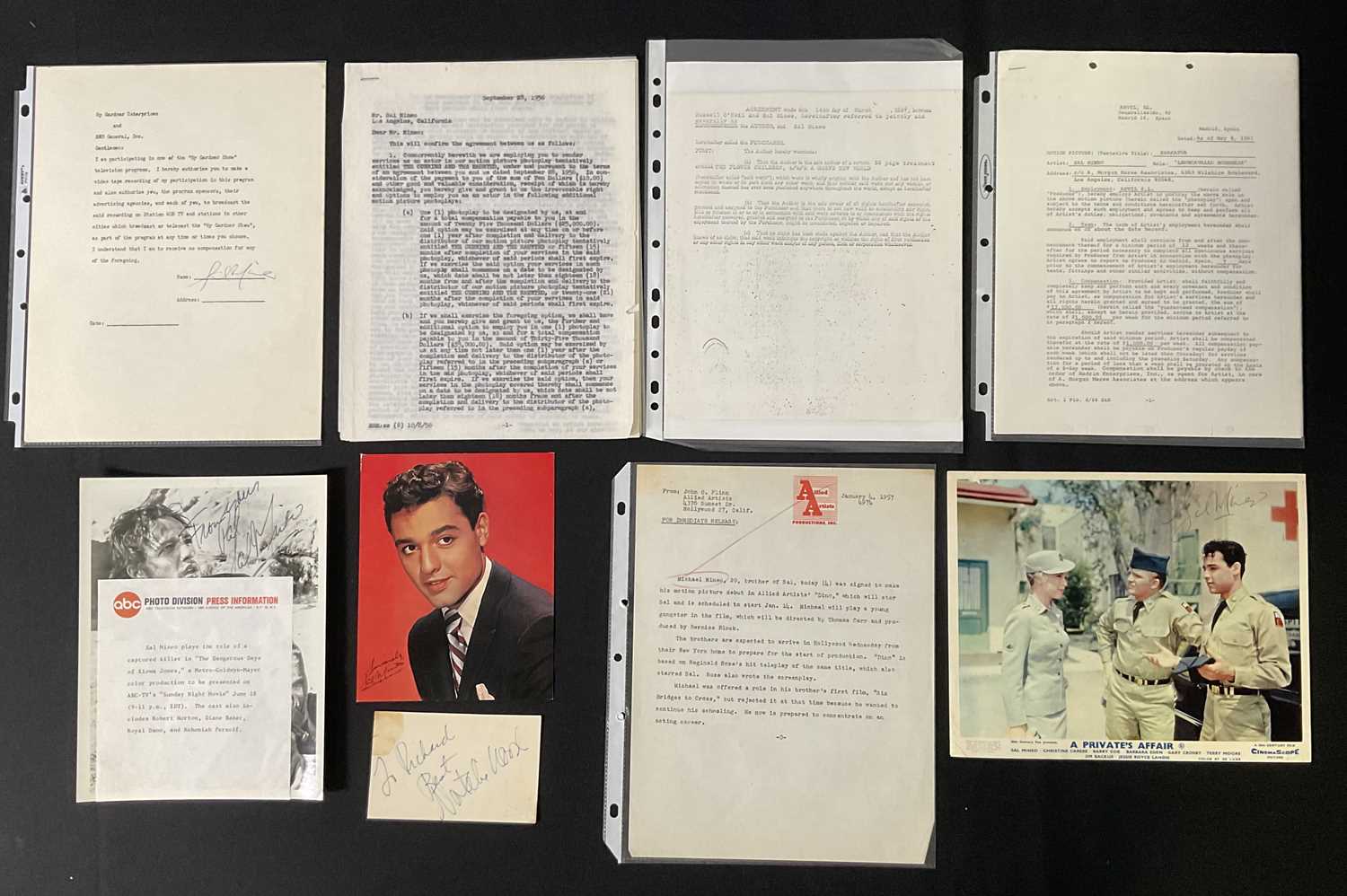 Lot 51 - SAL MINEO - A selection of signed items...