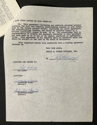 Lot 51 - SAL MINEO - A selection of signed items...