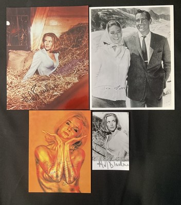 Lot 573 - GOLDFINGER - A group of Bond girl signed...