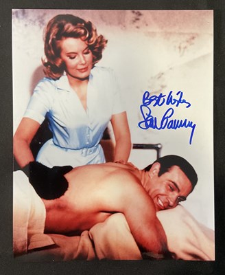 Lot 600 - THUNDERBALL - An autographed 8” x 10” still of...