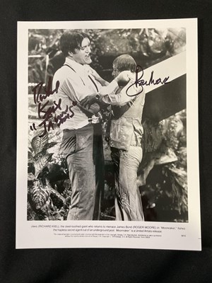 Lot 580 - MOONRAKER - An autographed promotional black...