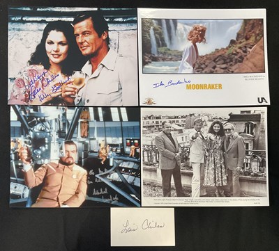 Lot 578 - MOONRAKER - A small group of autographs...