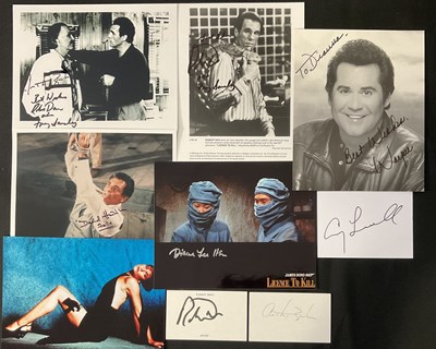 Lot 576 - LICENSE TO KILL - A group of autographs from...