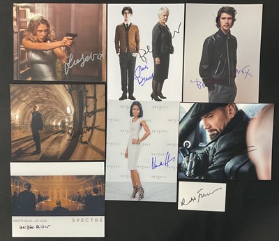 Lot 589 - SKYFALL / SPECTRE - A collection of autographs...