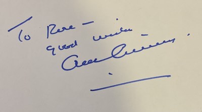 Lot 557 - ALEC GUINNESS - An autograph card signed by...