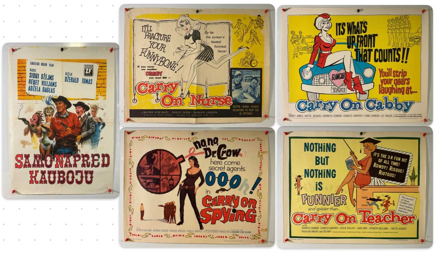 Lot 5 - A collection of Carry On half sheets...
