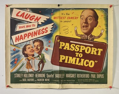 Lot 19 - PASSPORT TO PIMLICO (1949) US half sheet for...