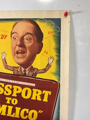 Lot 19 - PASSPORT TO PIMLICO (1949) US half sheet for...