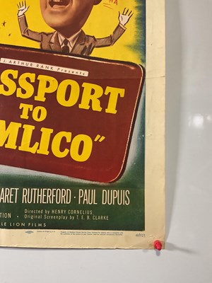Lot 19 - PASSPORT TO PIMLICO (1949) US half sheet for...