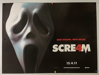 Lot 258 - SCREAM 4 (2011) UK Quad teaser film poster...