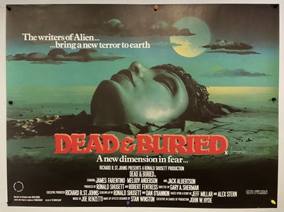 Lot 195 - DEAD AND BURIED (1981 ) UK Quad film poster,...