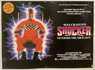 Lot 196 - SHOCKER (1989) UK Quad film poster, scarce...