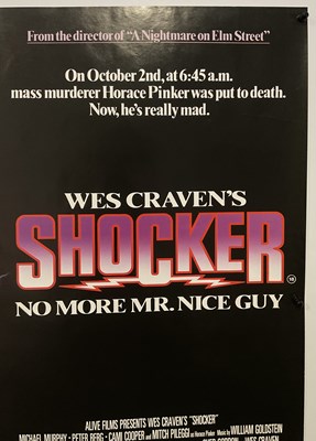 Lot 196 - SHOCKER (1989) UK Quad film poster, scarce...