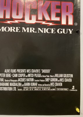 Lot 196 - SHOCKER (1989) UK Quad film poster, scarce...