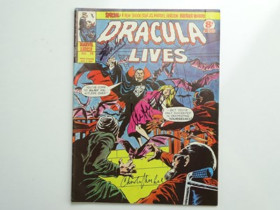 Lot 221 - DRACULA LIVES # 28 - SIGNED STAN LEE +...