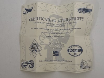 Lot 9 - THE AMAZING SPIDER-MAN VOLUME TWO FOSSIL WATCH...