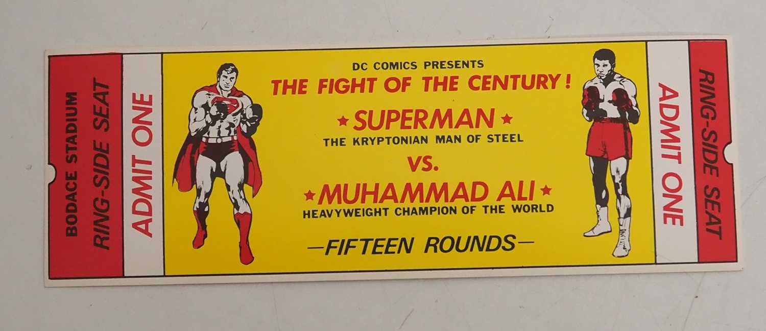 Lot 12 - SUPERMAN vs MUHAMMAD ALI RING-SIDE SEAT TICKET...