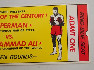 Lot 12 - SUPERMAN vs MUHAMMAD ALI RING-SIDE SEAT TICKET...