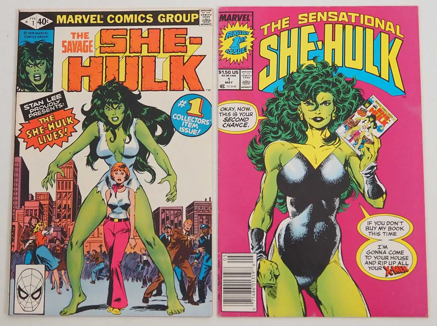 Lot 41 - THE SAVAGE SHE-HULK #1 + THE SENSATIONAL...