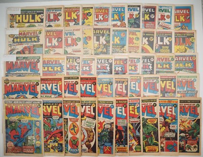 Lot 75 - MIGHTY WORLD OF MARVEL #17 to 66 (50 in Lot) -...