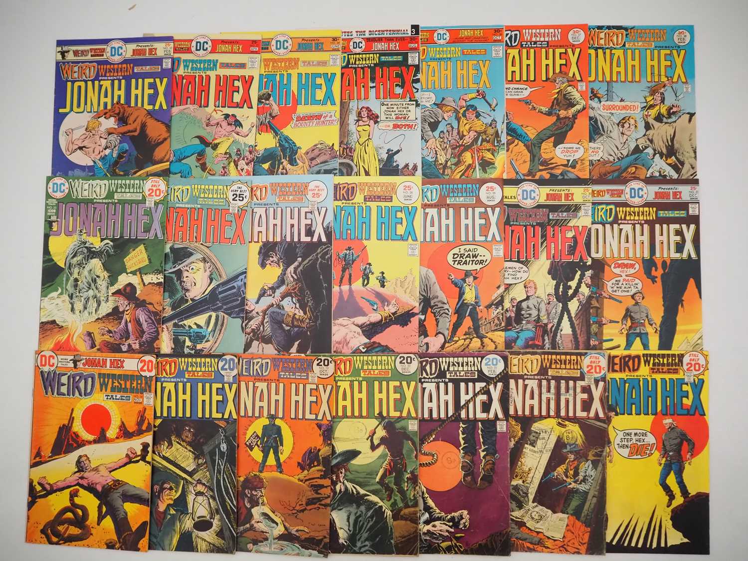 Lot 219 - WEIRD WESTERN TALES #14, 18-21, 23-38 (21 in...