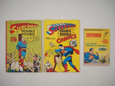 Lot 316 - SUPERMAN DOUBLE DOUBLE COMICS #2 & 3 +...