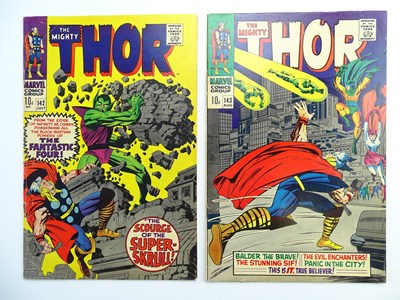 Lot 254 - THOR # 142 & 143 (Group of 2) - (1967 - MARVEL...