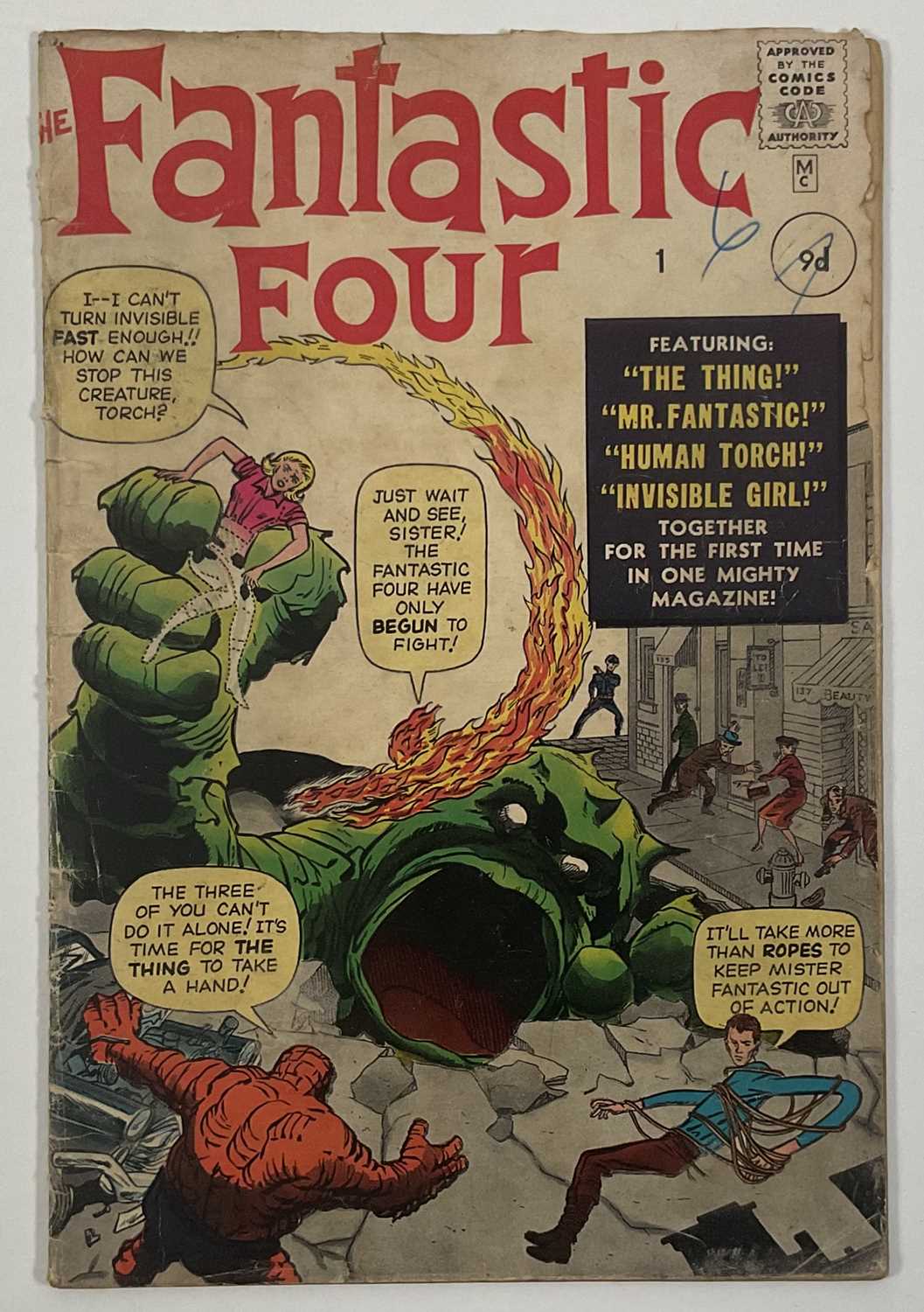 Lot 510 - FANTASTIC FOUR #1 (1961 - MARVEL - UK Price...