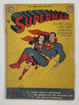 Lot 532 - SUPERMAN #57 (1948 - DC) - Cover appearance of...