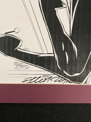 Lot 450 - BLACK CAT comic book art print signed by...