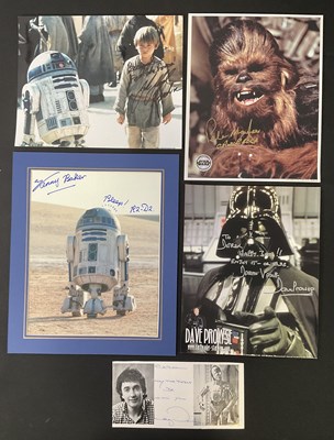 Lot 551 - A group of Star Wars autographs comprising...