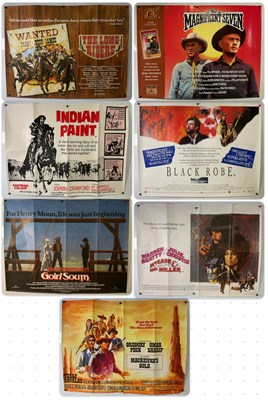 Lot 271 - A chorale of Western UK Quad film posters...