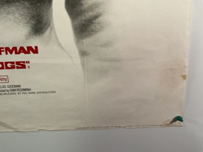 Lot 45 - STRAW DOGS (1971) UK Quad film poster,...