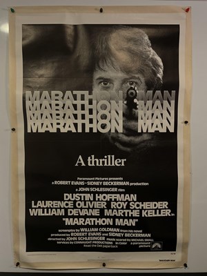 Lot 35 - MARATHON MAN (1976) UK Quad film poster, linen...