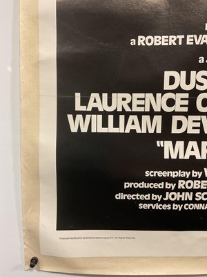 Lot 35 - MARATHON MAN (1976) UK Quad film poster, linen...