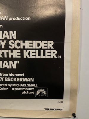 Lot 35 - MARATHON MAN (1976) UK Quad film poster, linen...