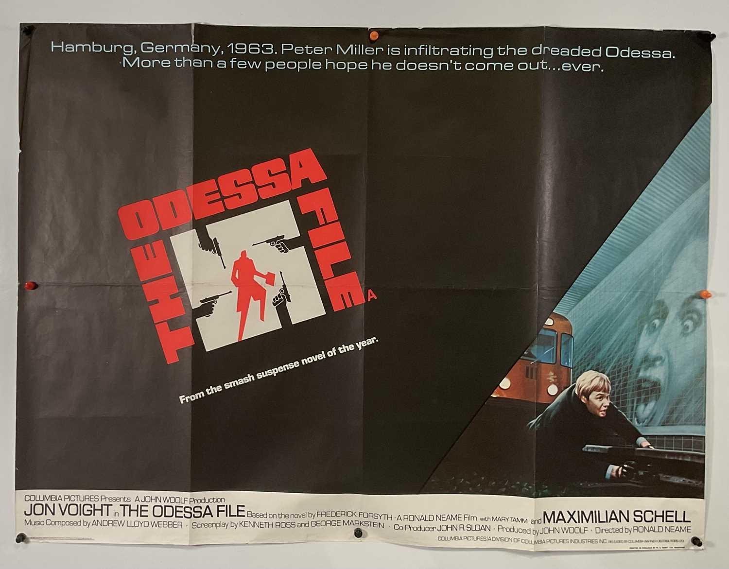 Lot 42 - THE ODESSA FILE (1974) UK Quad film poster,...