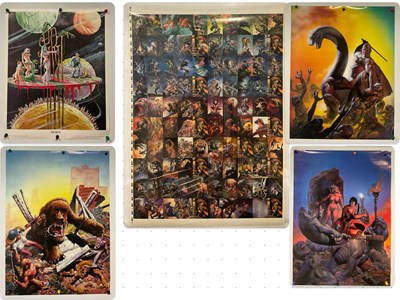 Lot 492 - A group of comic book advertising posters...