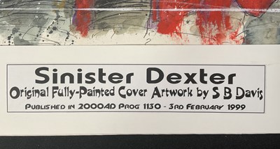 Lot 473 - SINISTER DEXTER Full colour original comic...