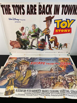 Lot 403 - WALT DISNEY - 9 UK Quad film posters for...