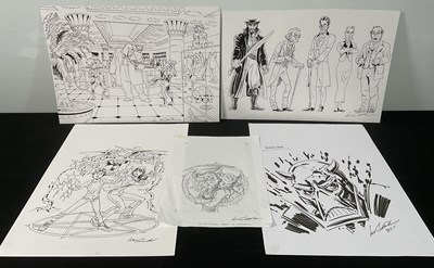 Lot 446 - Comic Art concept art by Lee Sullivan for the...