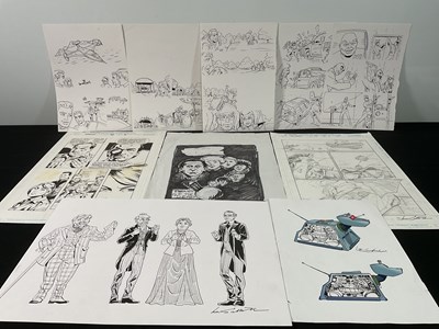 Lot 462 - A mixed group of Lee Sullivan comic book art...