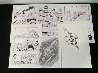 Lot 468 - A selection of THUNDERBIRDS original art by...