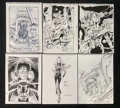 Lot 445 - TEKWORLD original comic book art concept...