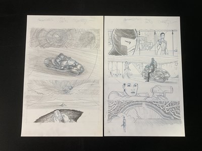 Lot 443 - MEGATROPOLIS original comic book art sketch by...