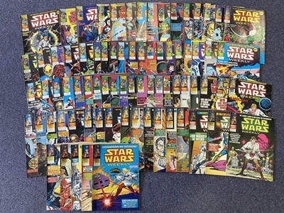 Lot 278 - STAR WARS WEEKLY LOT #'s 1 - 78 (Group of 77) -...