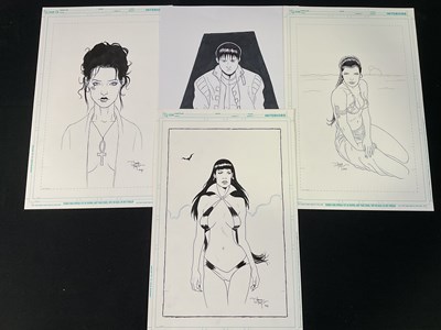 Lot 454 - A selection of character studies of popular...
